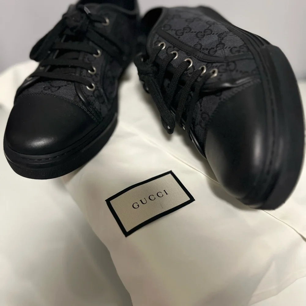 Gucci Black Sneakers Minimalist Design